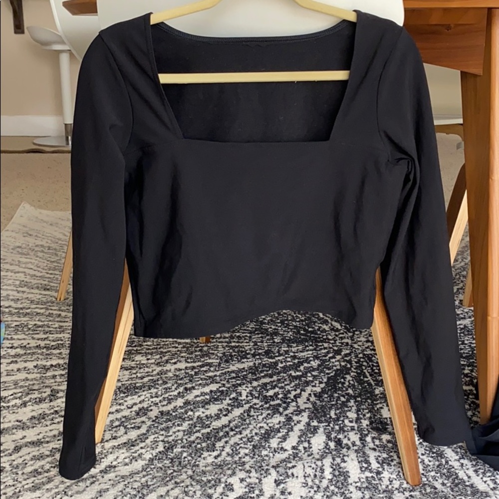 BLACKMILK cropped square neck top